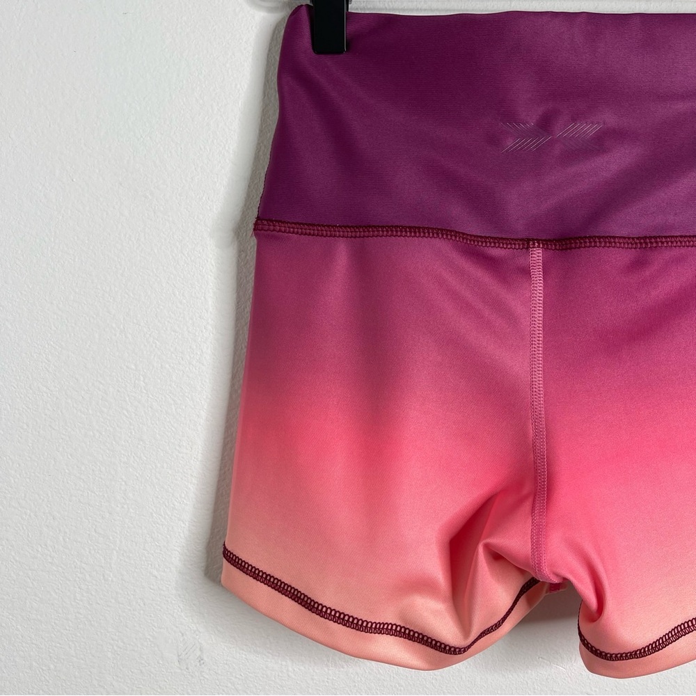 SWEDISH FALL Pink Flex Waist Shorts Berry Flame Size S Workout Gym CrossFit - Picture 12 of 16